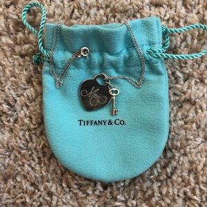 Tiffany & Co. Mom Heart Tag with Key Pendant